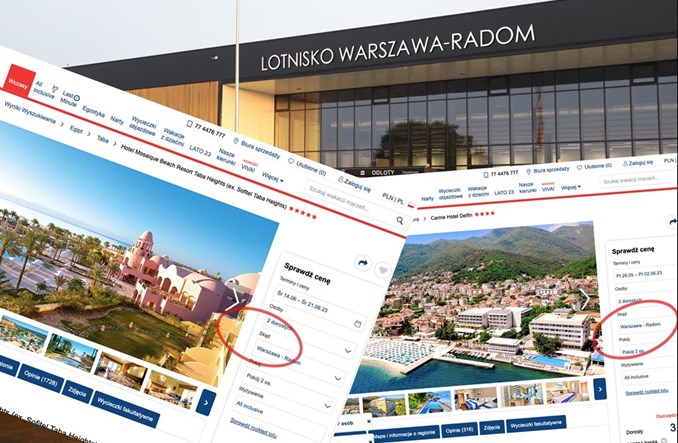 Warszawa – Radom: Itaka poleci do Taby i Tivatu