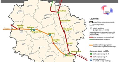 Kujawsko-pomorskie apeluje o dodatkową linię KDP