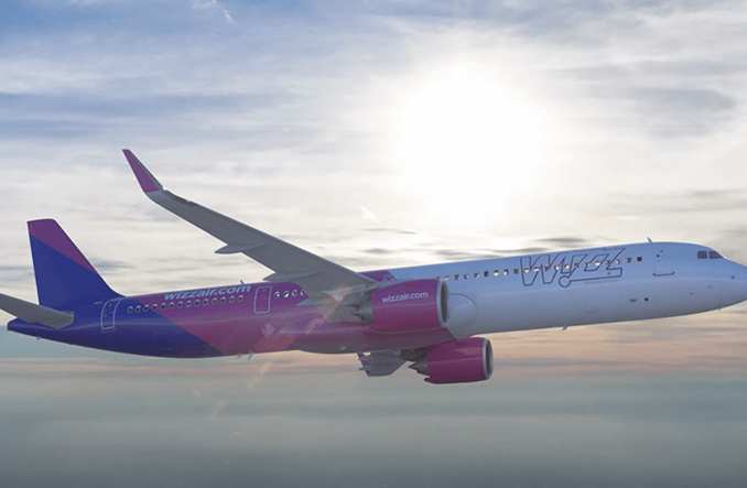 Wizz Air zmniejsza ilość emisji dwutlenku węgla o 11 proc.