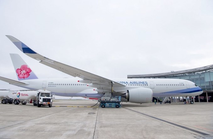 China Airlines odbierają Airbusa A350, zasilanego mieszanką biopaliw