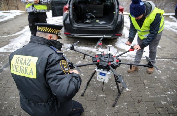 Katowice: Pierwszy mandat. Dron namierzył źródło zanieczyszczenia powietrza