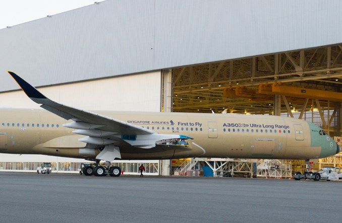 Singapore Airlines polecą w najdłuższy lot nowym Airbusem A350 XWB