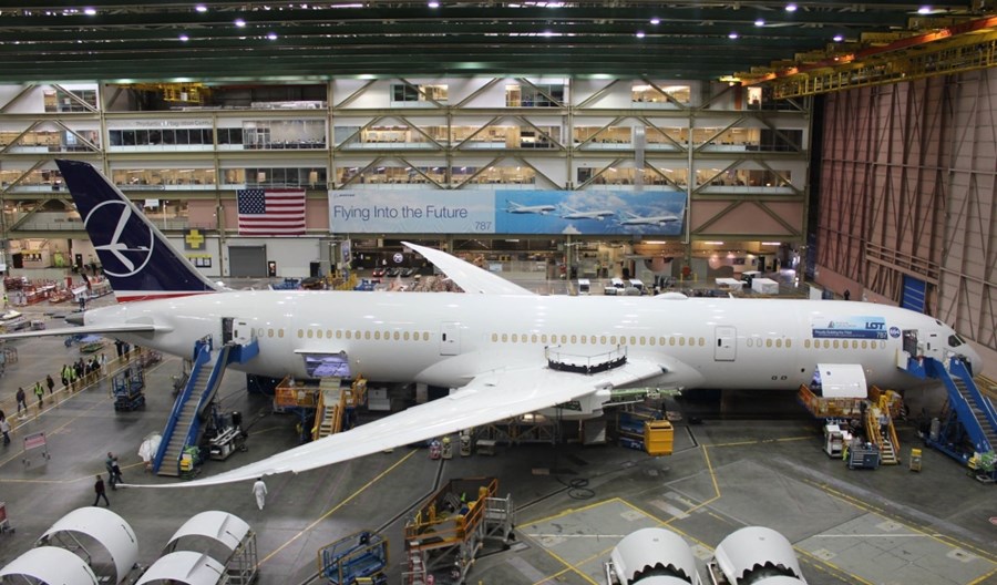 Boeing wstrzymuje produkcję Dreamlinerów w Karolinie Południowej Boeing wstrzymuje produkcję Dreamlinerów w Karolinie Południowej