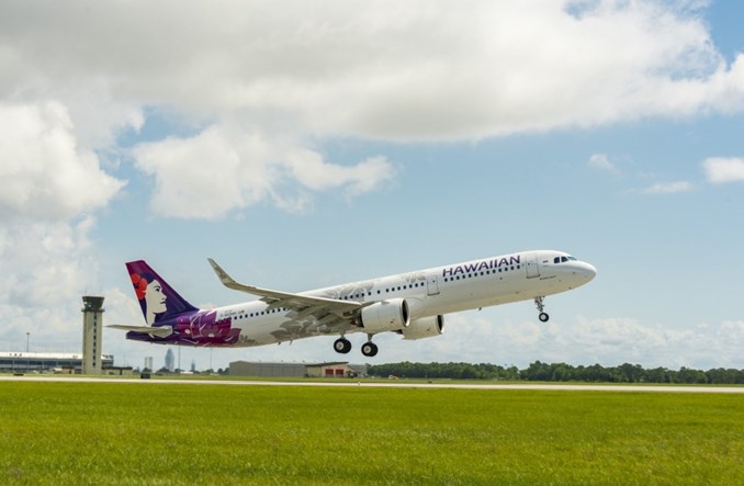 Pierwszy wyprodukowany w USA Airbus A321 we flocie Hawaiian Airlines