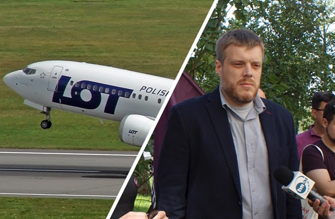 Adrian Zandberg o strajku w PLL LOT: Morawiecki milczy. Rachunek zapłacą podatnicy