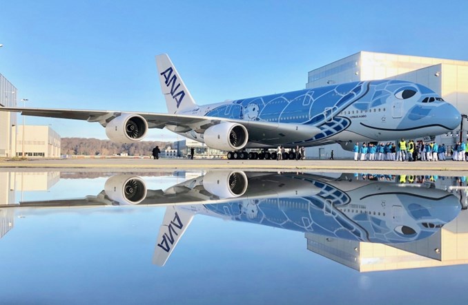 ANA: Pierwszy A380 z pełnym malowaniem 