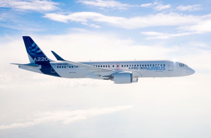 Airbus A220 z certyfikatem ETOPS na 180 min
