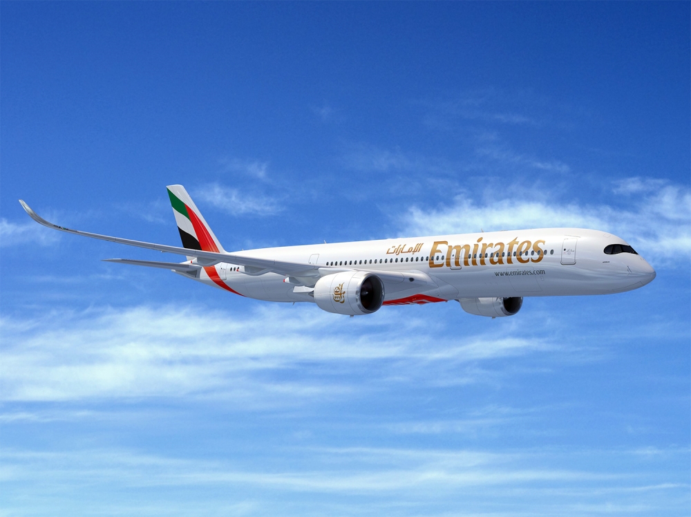 A350-900 w barwach Emirates