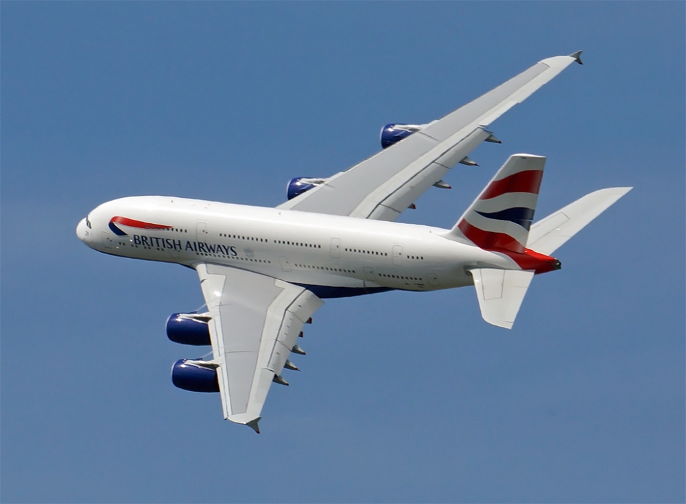 A380 w barwach British Airways