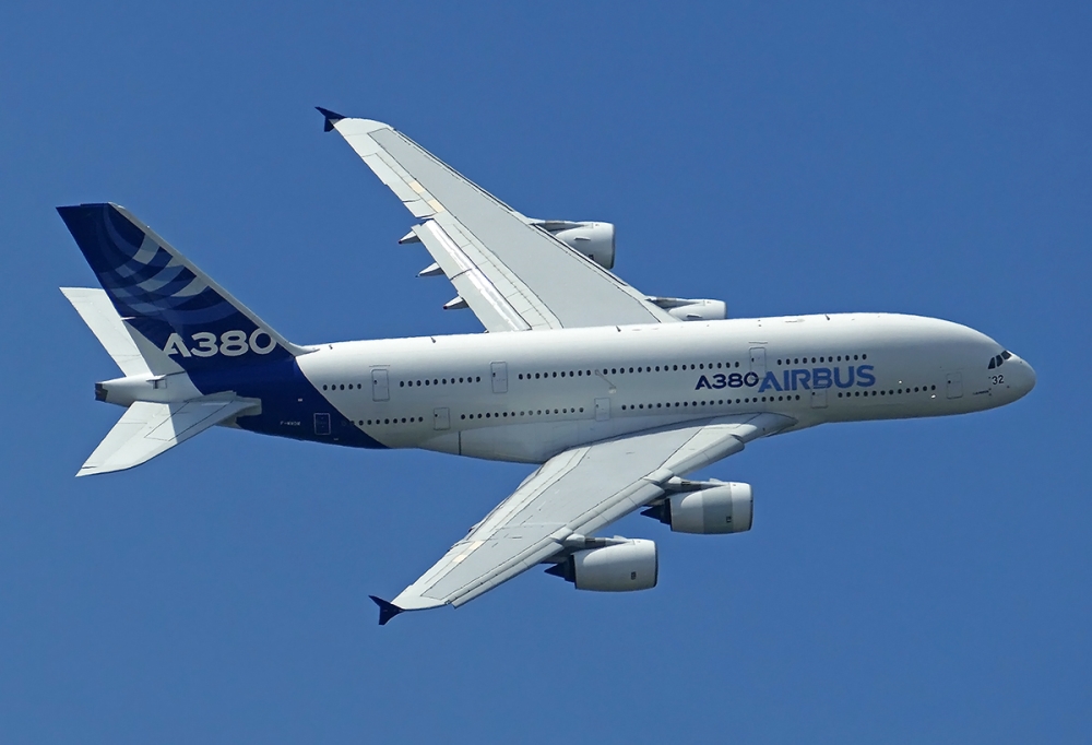 A380 podczas Paris Air Show