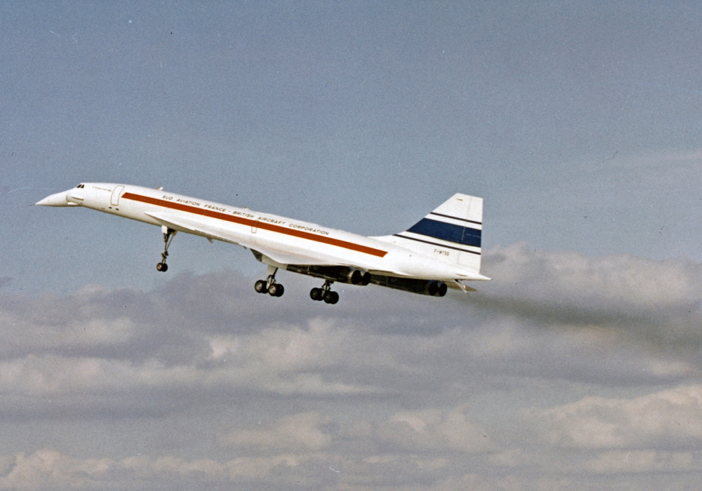 Concorde podczas pierwszego startu