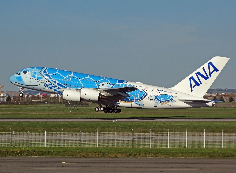 A380 linii ANA startuje do Tokio