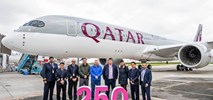 Linie Qatar Airways odebrały 250. samolot