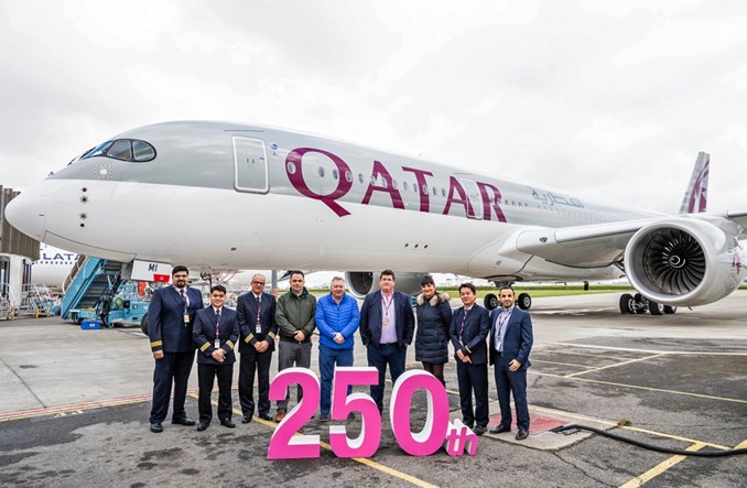Linie Qatar Airways odebrały 250. samolot