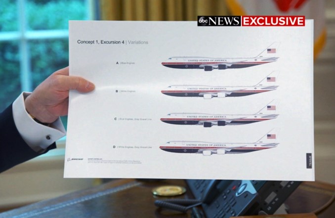 Donald Trump ujawnił nowy design Air Force One