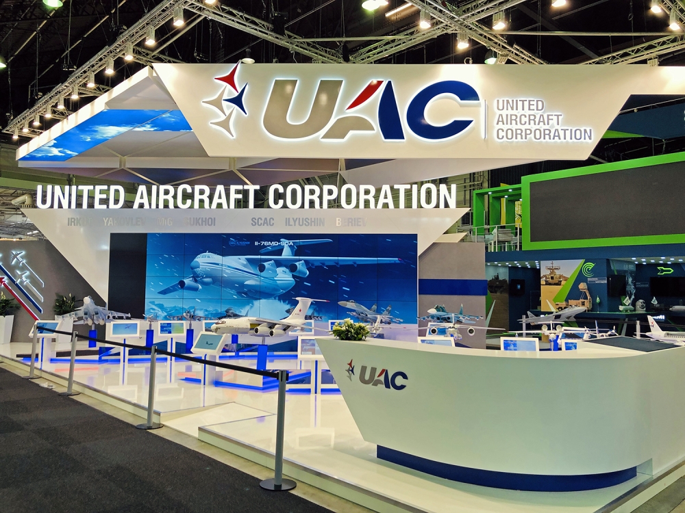 Stoisko firmy United Aircraft Corporation