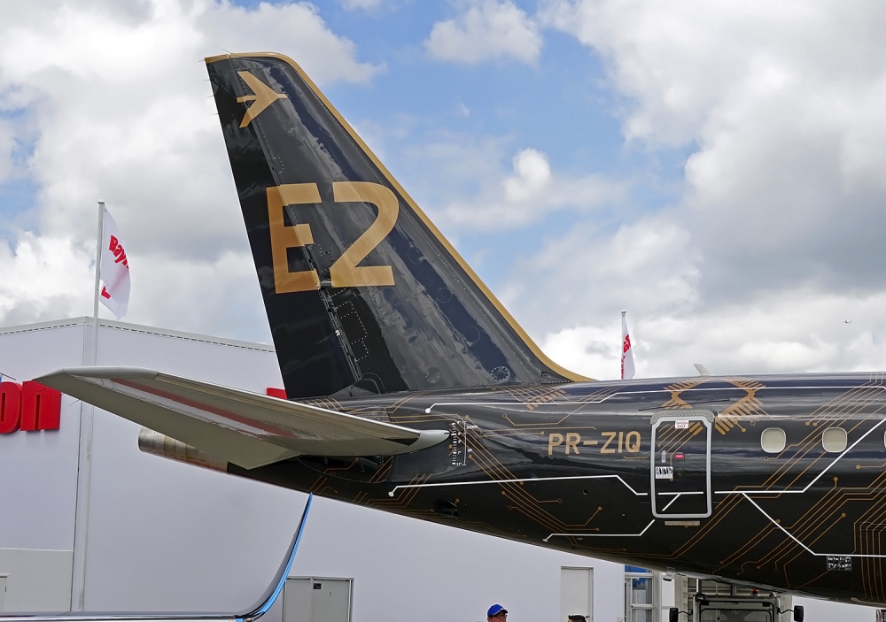 Embraer E195-E2 podczas Paris Air Show