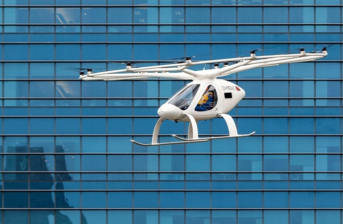 Singapur: Próbny lot latającej taksówki    