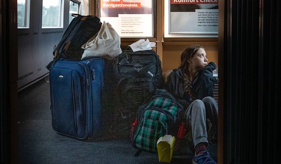 Greta Thunberg wybrała niemiecką kolej, ale… Greta Thunberg wybrała niemiecką kolej, ale…