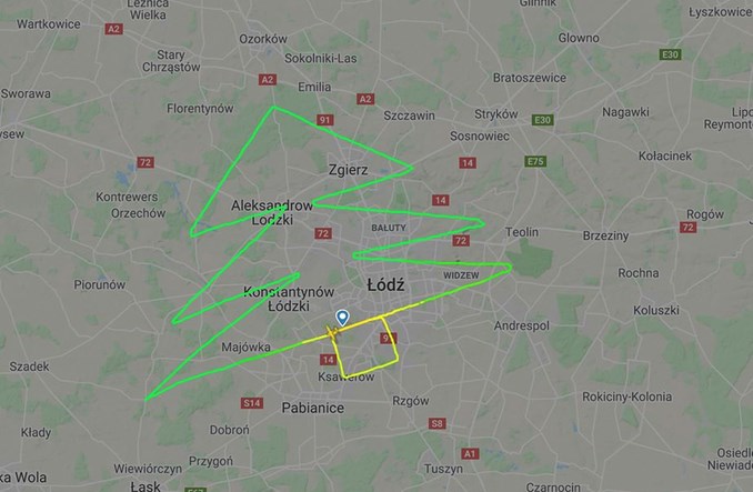 Lotnicza choinka od Bartolini Air i Łódź Airport