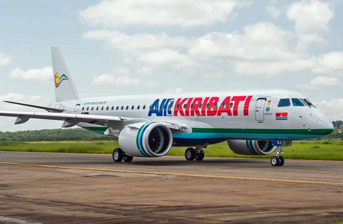 Linia Air Kiribati odebrała pierwszego embraera E190-E2
