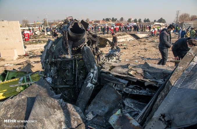 Katastrofa samolotu UIA. Rząd Ukrainy: Prawdopodobną przyczyną rakieta Tor [godz. 12:00]
