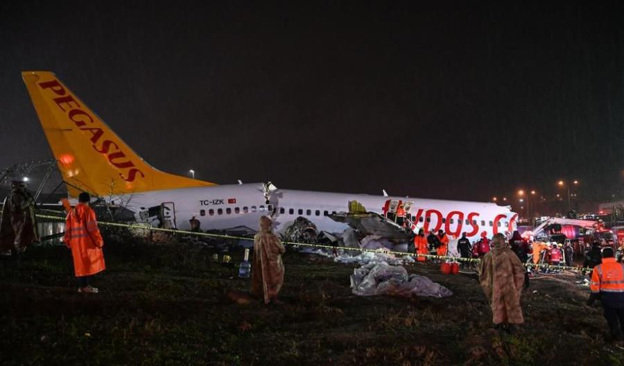 Boeing B737 linii Pegasus wypadł z pasa na lotnisku Stambuł-Sabiha Boeing B737 linii Pegasus wypadł z pasa na lotnisku Stambuł-Sabiha