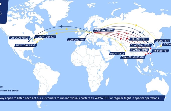 Cztery nowe trasy LOT Cargo. Poleci za Atlantyk oraz do Azji
