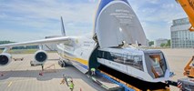 Rusłan An-124 doleciał do Chin z pociągami maglev z Niemiec