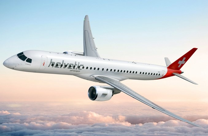 Helvetic Airways zamienia część zamówienia embraerów E190-E2 na E195-E2
