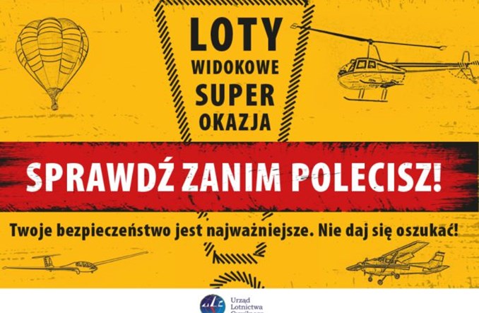 Rusza akcja ostrzegająca ULC: Sprawdź, zanim polecisz!