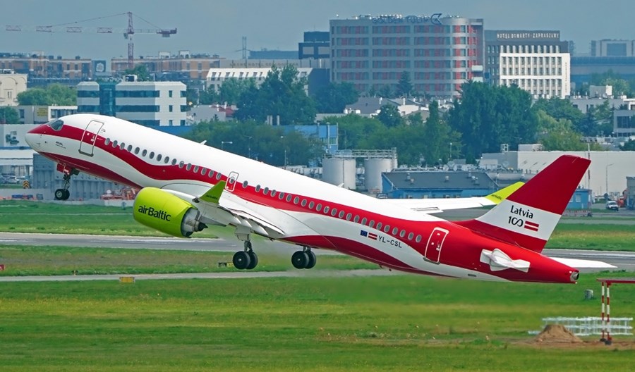 Linie airBaltic omijają już przestrzeń powietrzną Białorusi