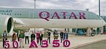 Qatar Airways: Dostawa kolejnych trzech A350. Ich liczba przekroczyła 50 maszyn