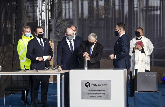 Radom: Wmurowanie kamienia węgielnego pod terminal lotniska