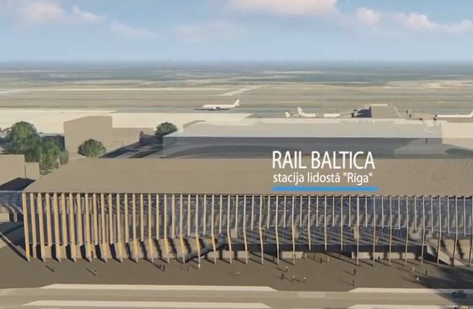 Stacja Rail Baltiki przy lotnisku w Rydze ze wszystkimi pozwoleniami