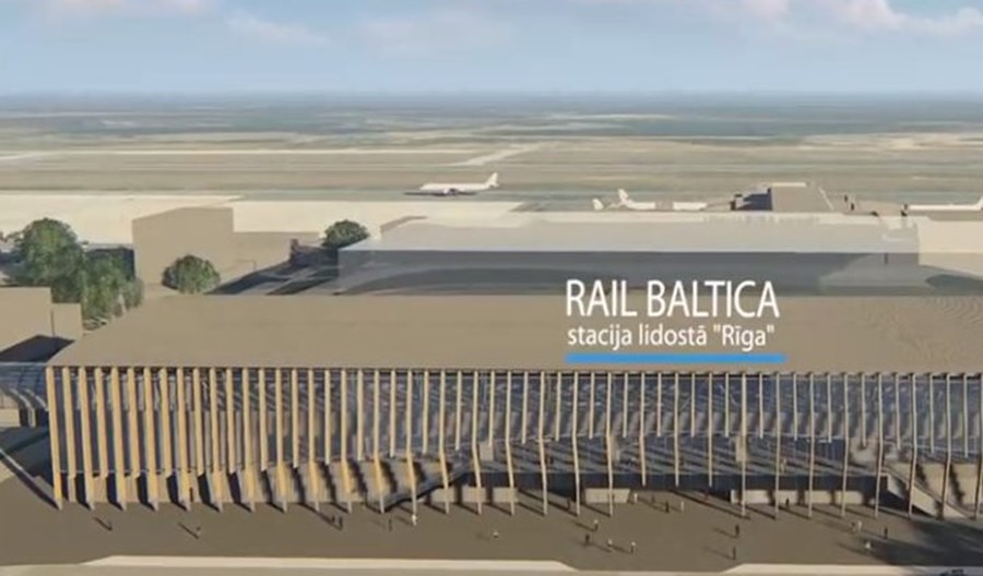 Stacja Rail Baltiki przy lotnisku w Rydze ze wszystkimi pozwoleniami Stacja Rail Baltiki przy lotnisku w Rydze ze wszystkimi pozwoleniami