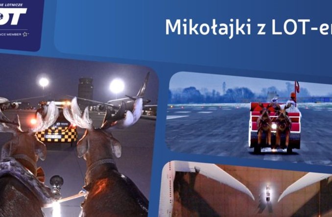 Mikołaj na lotnisku w Rzeszowie i choinka na polskim niebie!