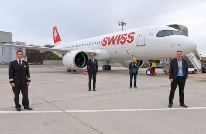 A320neo "Pontresina" dołączył do floty SWISS 