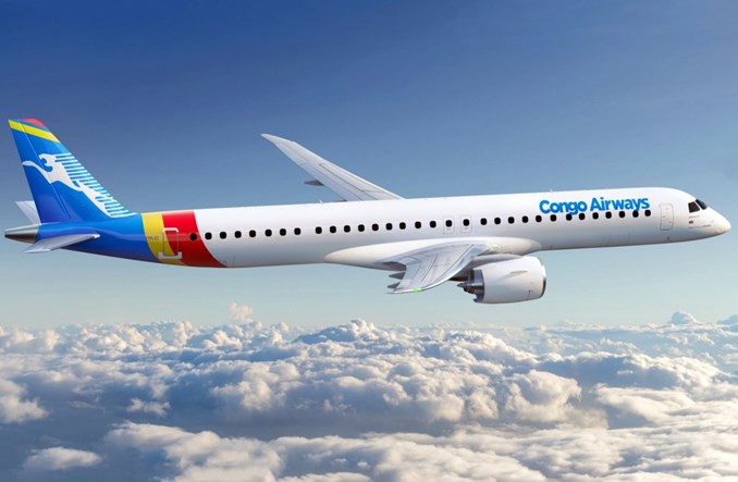 Congo Airways zamawia dwa embraery E195-E2