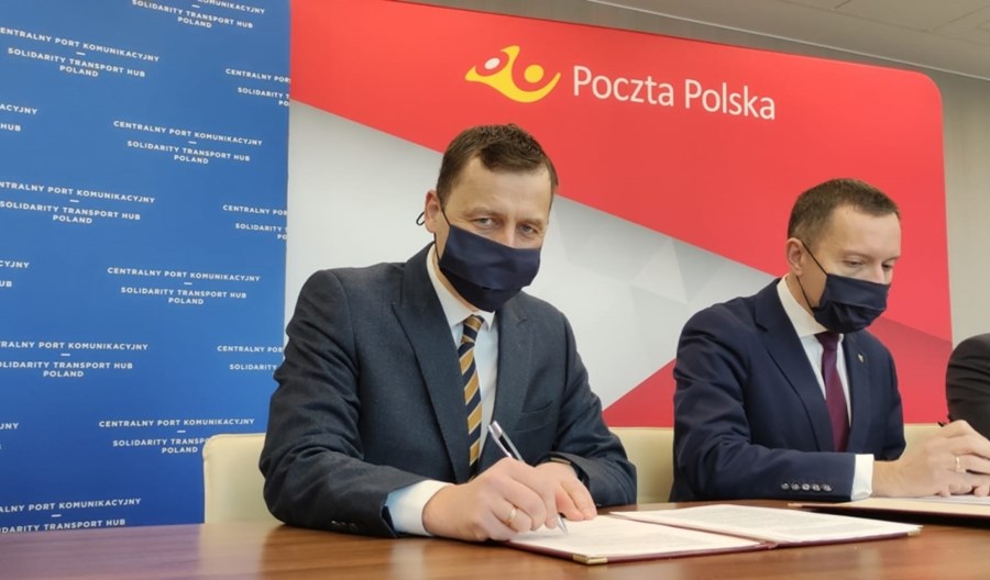 Hub logistyczny w Porcie Solidarność. Bliska współpraca spółki CPK i Poczty Polskiej Hub logistyczny w Porcie Solidarność. Bliska współpraca spółki CPK i Poczty Polskiej