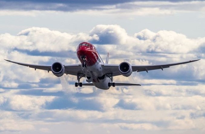 Drugi z rzędu miesiąc Norwegian Air z ponad 1 mln pasażerów