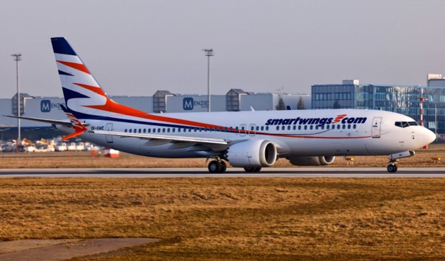 Boeing 737 MAX czeskich Smartwings doleciał do Malagi Boeing 737 MAX czeskich Smartwings doleciał do Malagi