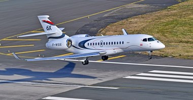 Dassault: Falcon 6X z certyfikatem stromego podejścia