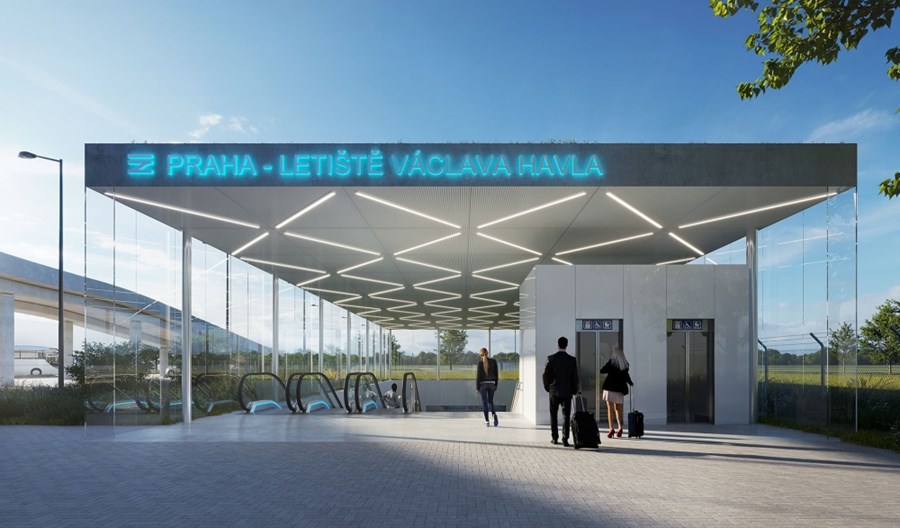 Praga: Koleją na nową stację na lotnisku w 2029 roku. Szeroki zakres prac z tunelem Praga: Koleją na nową stację na lotnisku w 2029 roku. Szeroki zakres prac z tunelem