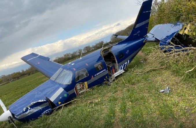 Samolot napędzany wodorem rozbił się w Anglii