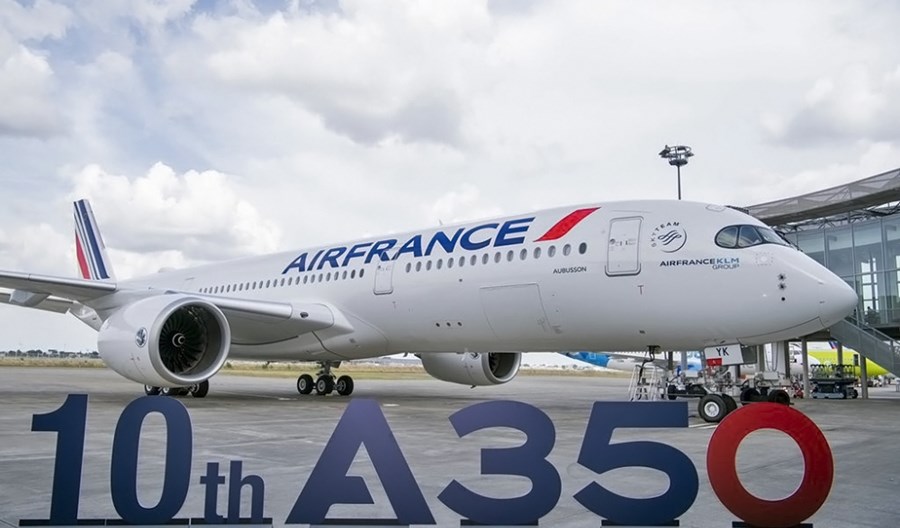 Linia Air France odebrała 10. airbusa A350-900 Linia Air France odebrała 10. airbusa A350-900