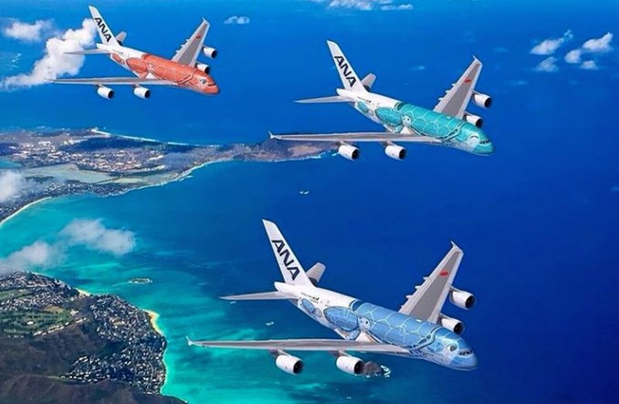 ANA wznowiła rejsy A380 między Japonią i Hawajami