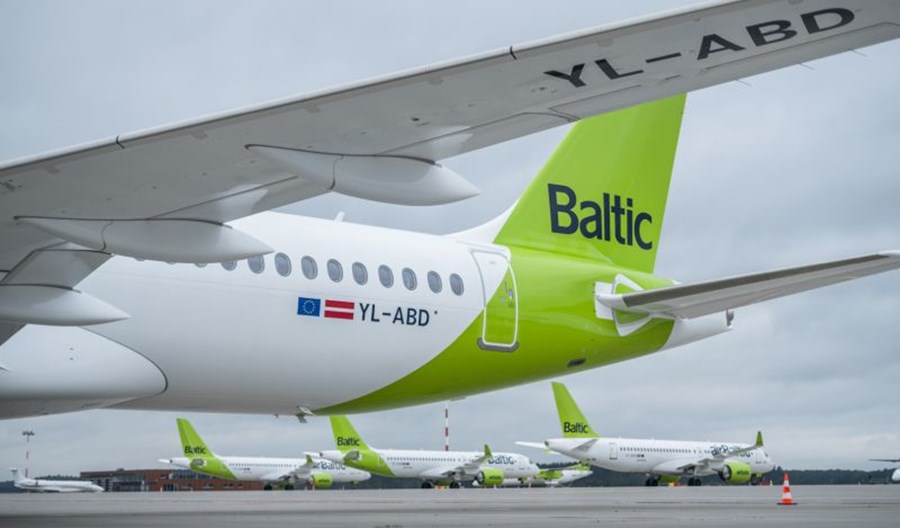 30. airbus A220-300 dla airBaltic przyleciał do Rygi 30. airbus A220-300 dla airBaltic przyleciał do Rygi