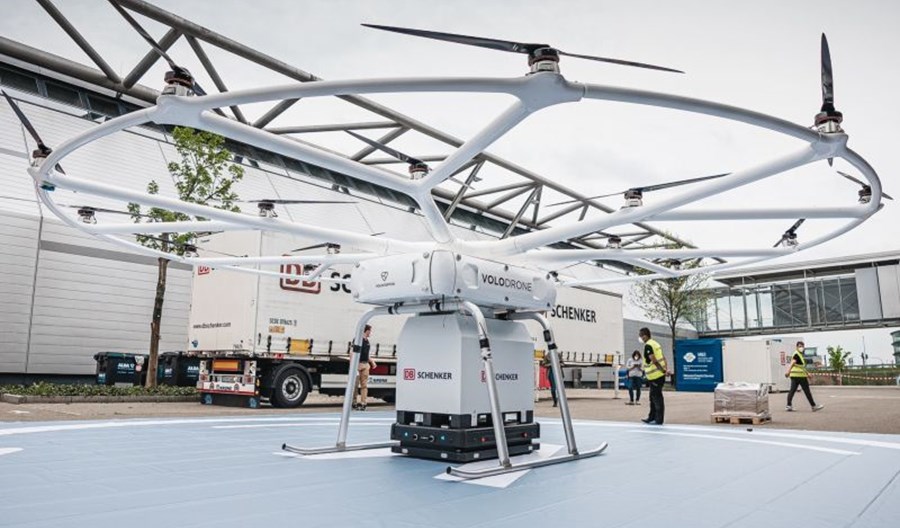 200 kg ładunku na odległość do 40 km. To potrafi elektryczny VoloDrone 200 kg ładunku na odległość do 40 km. To potrafi elektryczny VoloDrone