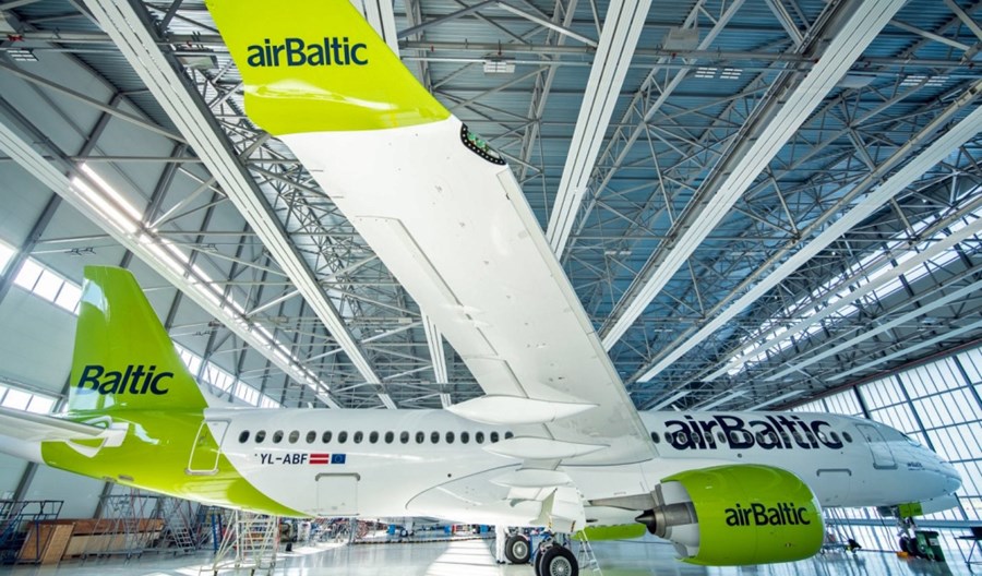 32. airbus A220-300 dla airBaltic przyleciał do Rygi. Największa flota A220 w Europie